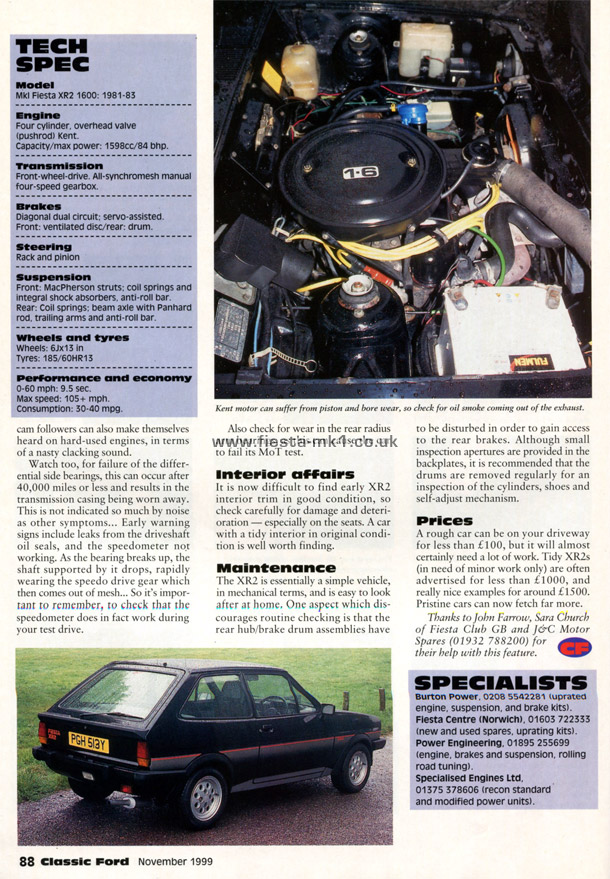 Classic Ford - Buyers Guide: Fiesta XR2 - Page 5