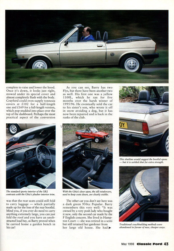 Classic Ford - Feature: Fiesta Crayford Fly XR2 Ghia - Page 4