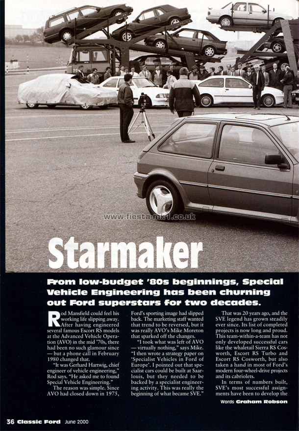 Classic Ford - Graham Robson: SVE Fiesta's Special Vehicle Engineering - Page 1