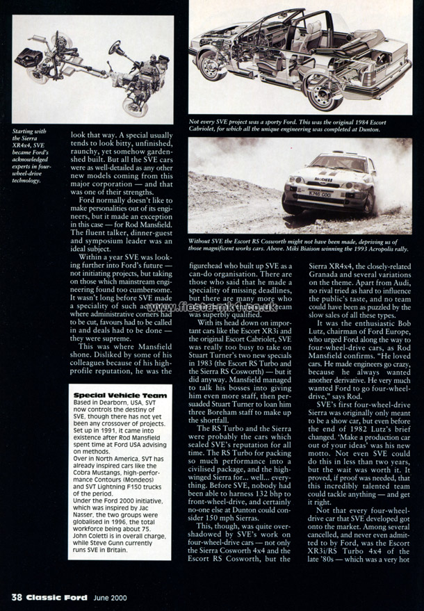 Classic Ford - Graham Robson: SVE Fiesta's Special Vehicle Engineering - Page 3