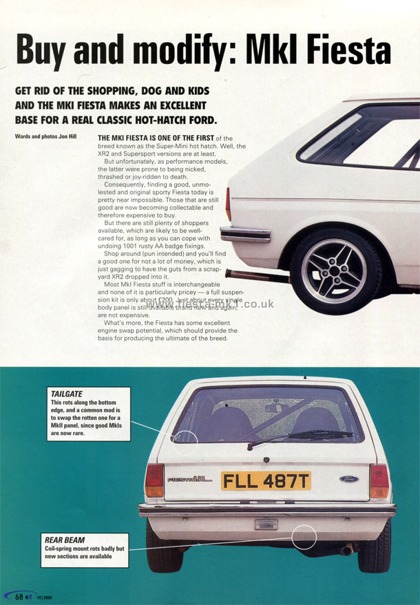 Classic Ford - Technical: Modifying Fiesta MK1 - Page 1