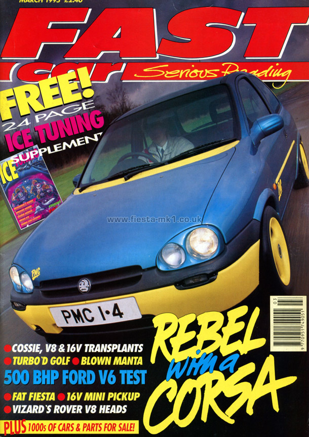 Fast Car - Feature: Fiesta XR2 Pace Turbo Panique - Front Cover