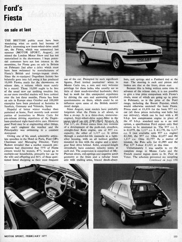 Motor Sport - New Car: Fiesta Generic - Page 1