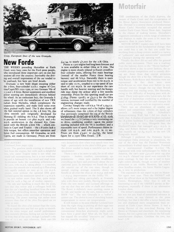 Motor Sport - News: Fiesta 1300 Engine - Page 1