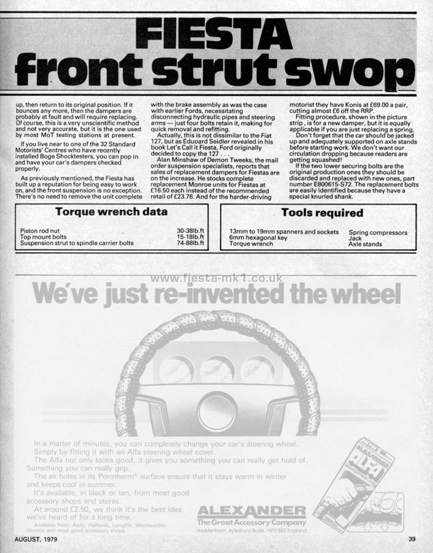 Popular Motoring - Technical: Fiesta Strut Swap - Page 2