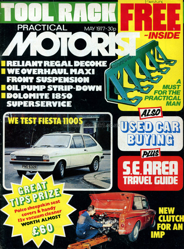 Practical Motorist - Road Test: Fiesta 1100S (Sport) - Front Cover