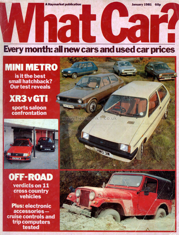 What Car? - Group Test: Fiesta Ghia - Front Cover