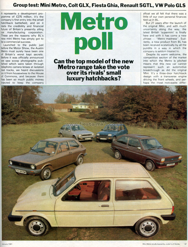 What Car? - Group Test: Fiesta Ghia - Page 1