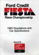Fiesta MK1 Championship: Regulations & Specifications - Front Cover