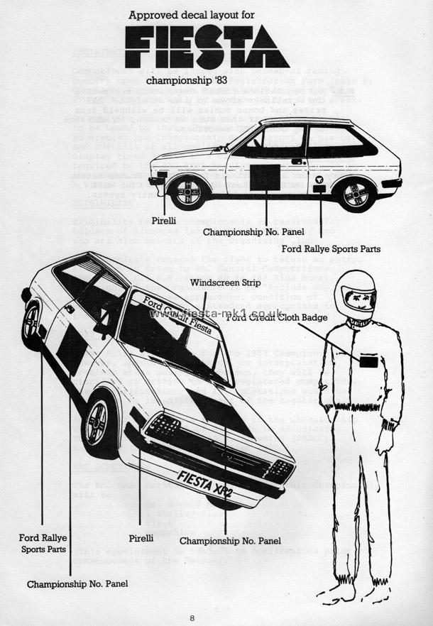 Fiesta MK1 Championship: Regulations & Specifications - Page 8